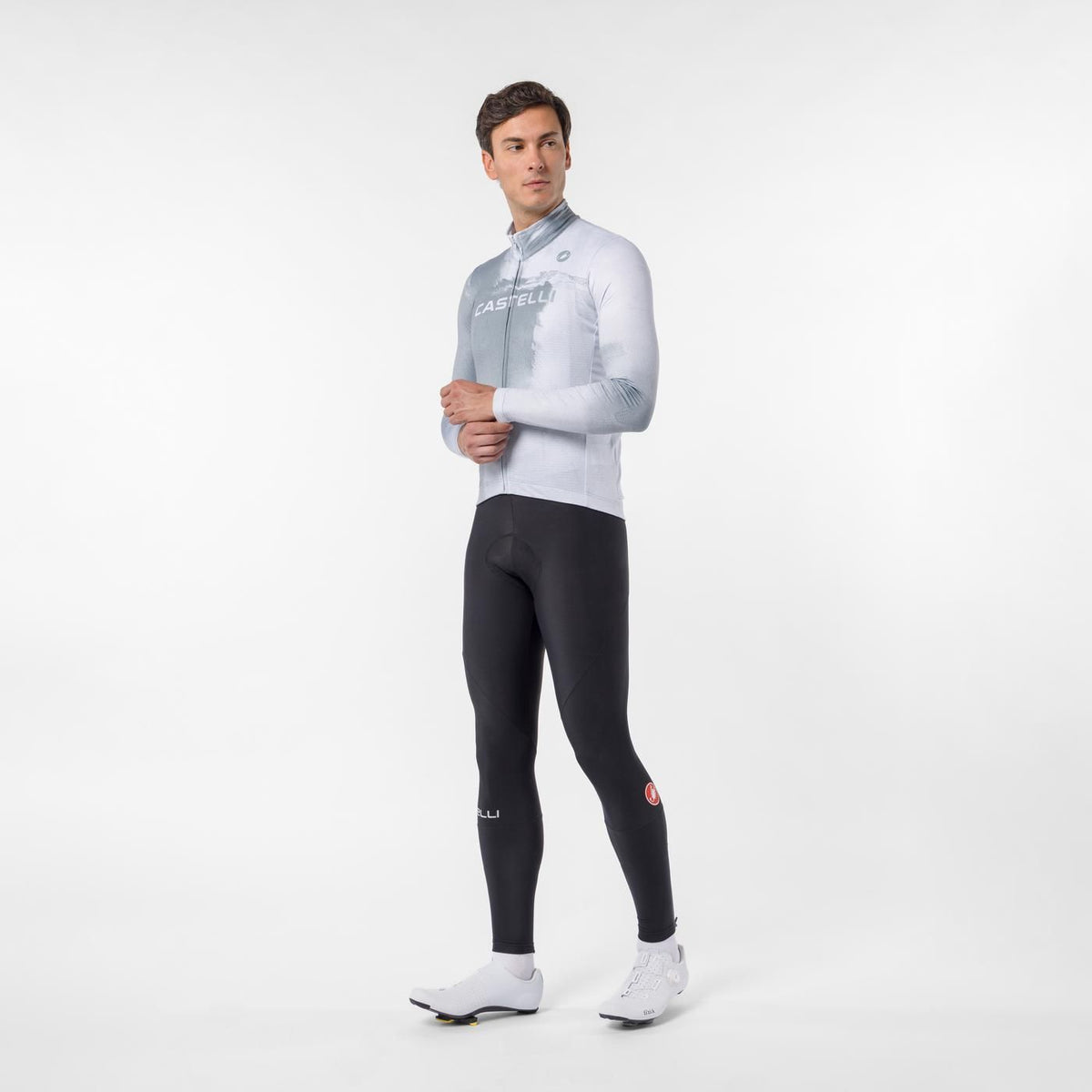 Maglia CASTELLI NEBULA THERMAL Maniche Lunghe Grigio