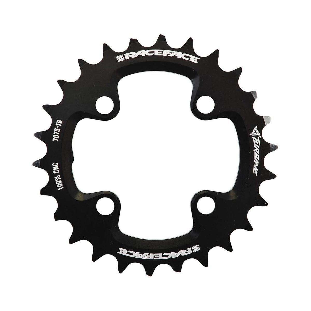 Corona interna RACE FACE TURBINE 11 velocità, 4 fori, 64 mm — vista della corona su sfondo bianco