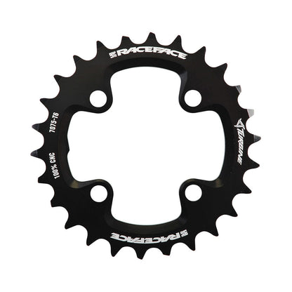 Corona interna RACE FACE TURBINE 11 velocità, 4 fori, 64 mm — vista della corona su sfondo bianco