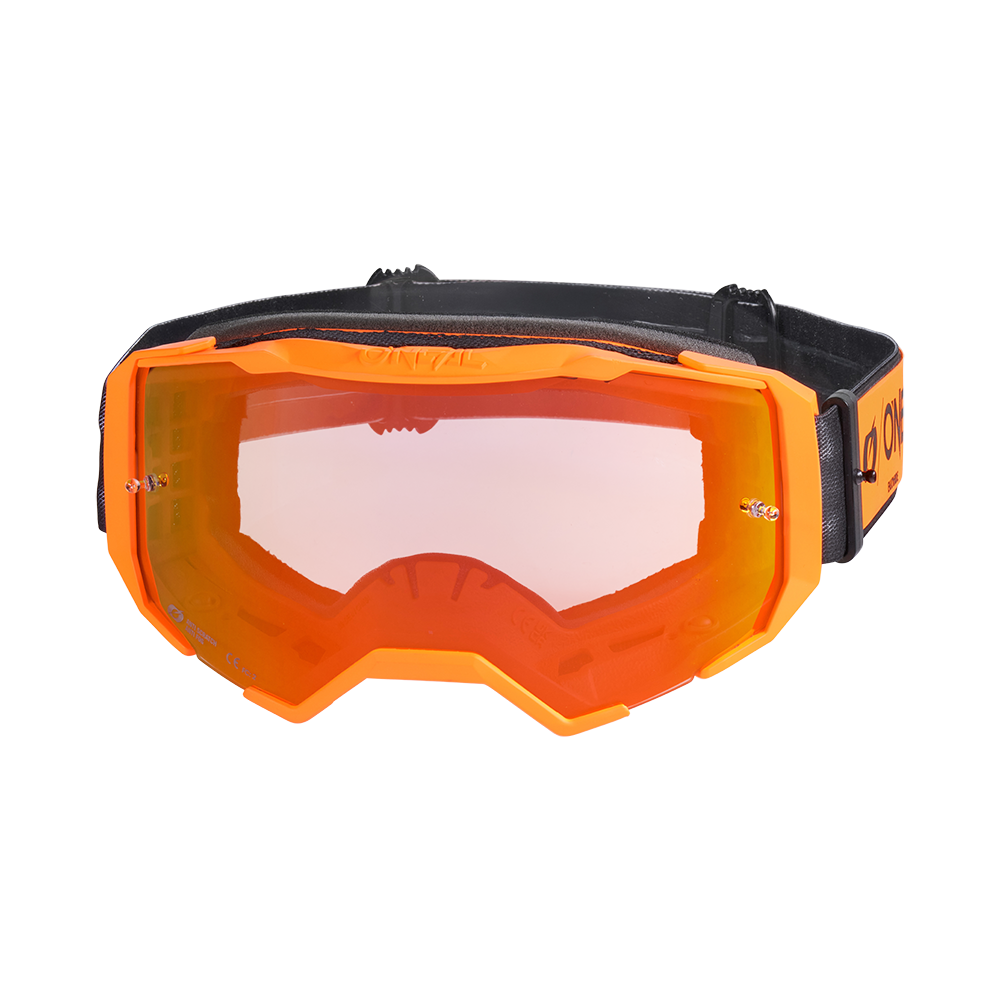 Maschera O'NEAL B-22 CORE Nero/Arancione Radiium