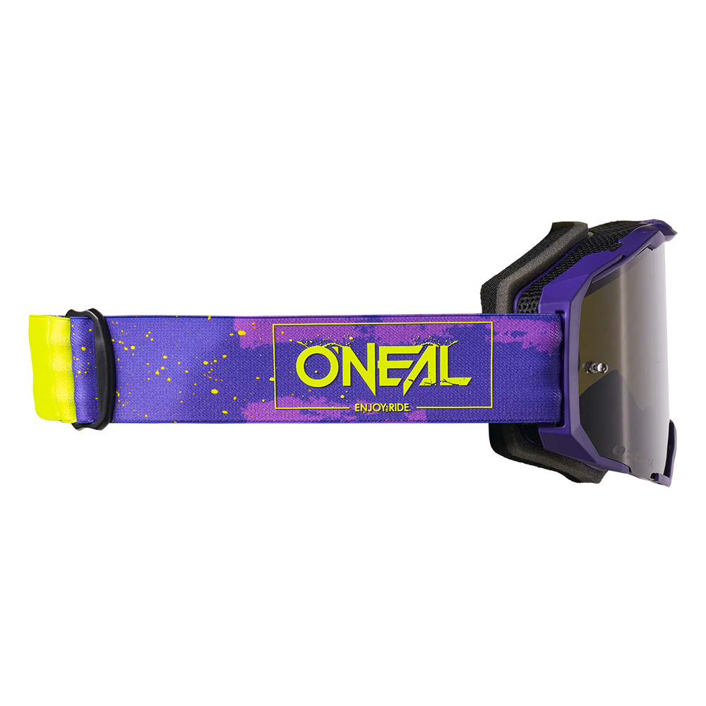 Maschera O'NEAL B-22 PAINT Viola/Giallo Fluo