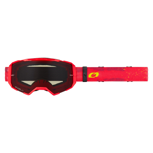 Maschera O'NEAL B-22 PAINT Rosso/Giallo Fluo