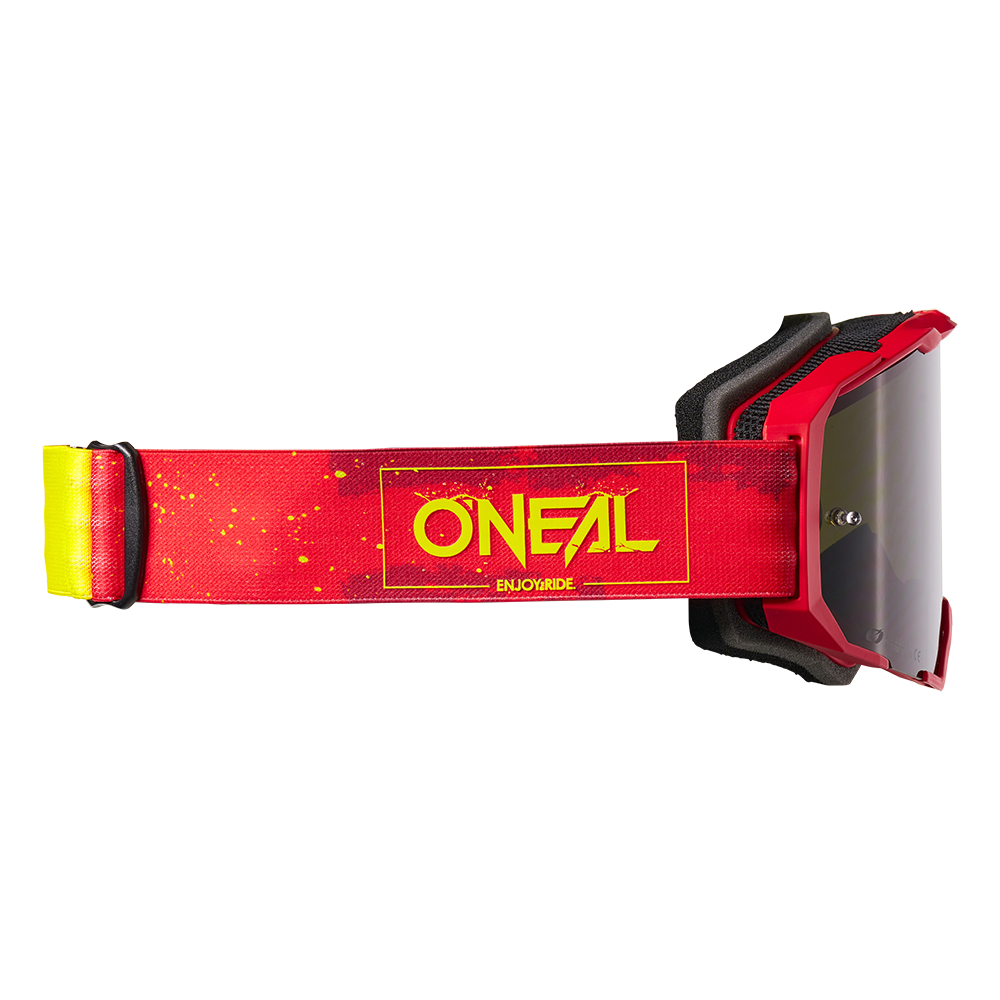 Maschera O'NEAL B-22 PAINT Rosso/Giallo Fluo