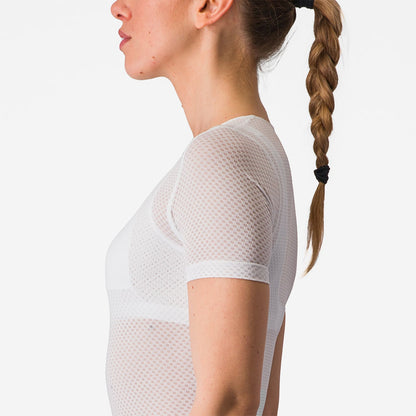 Intimo Tecnico CASTELLI PRO MESH Donna Maniche Corte Bianco