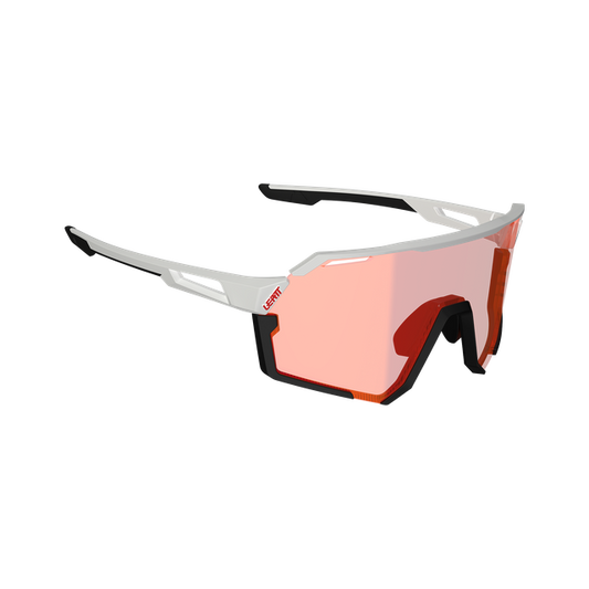 Occhiali LEATT RIDEVIZ PRO LARGE Bianco Lente Crystal Iriz Rossa