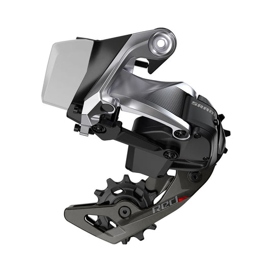 Cambio posteriore SRAM RED E-TAP 11V – vista del prodotto su sfondo bianco