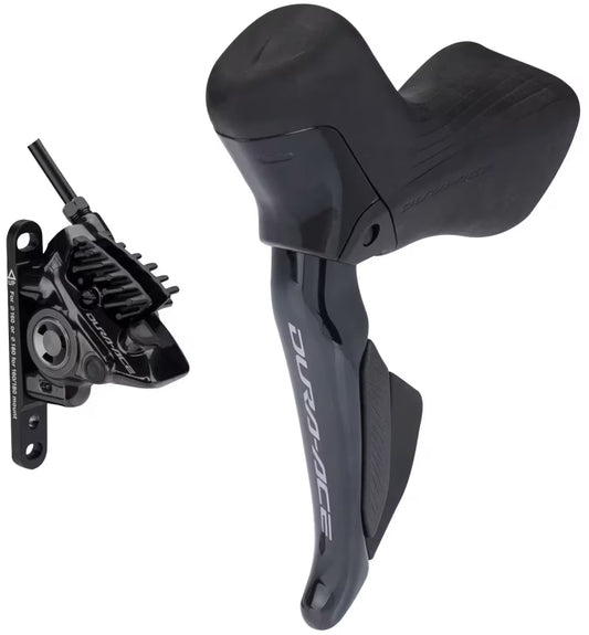 Leva sinistra e pinza anteriore SHIMANO DURA-ACE DI2 R9270 doppio Flat Mount 2x12V