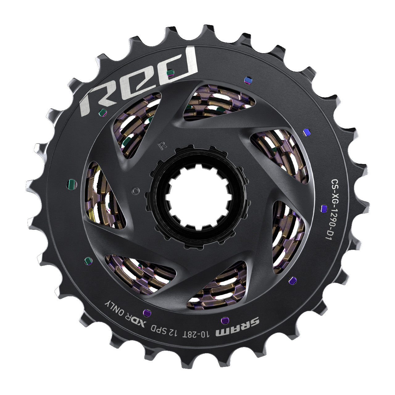 Cassetta SRAM RED XG-1290 D1 Rainbow 12V