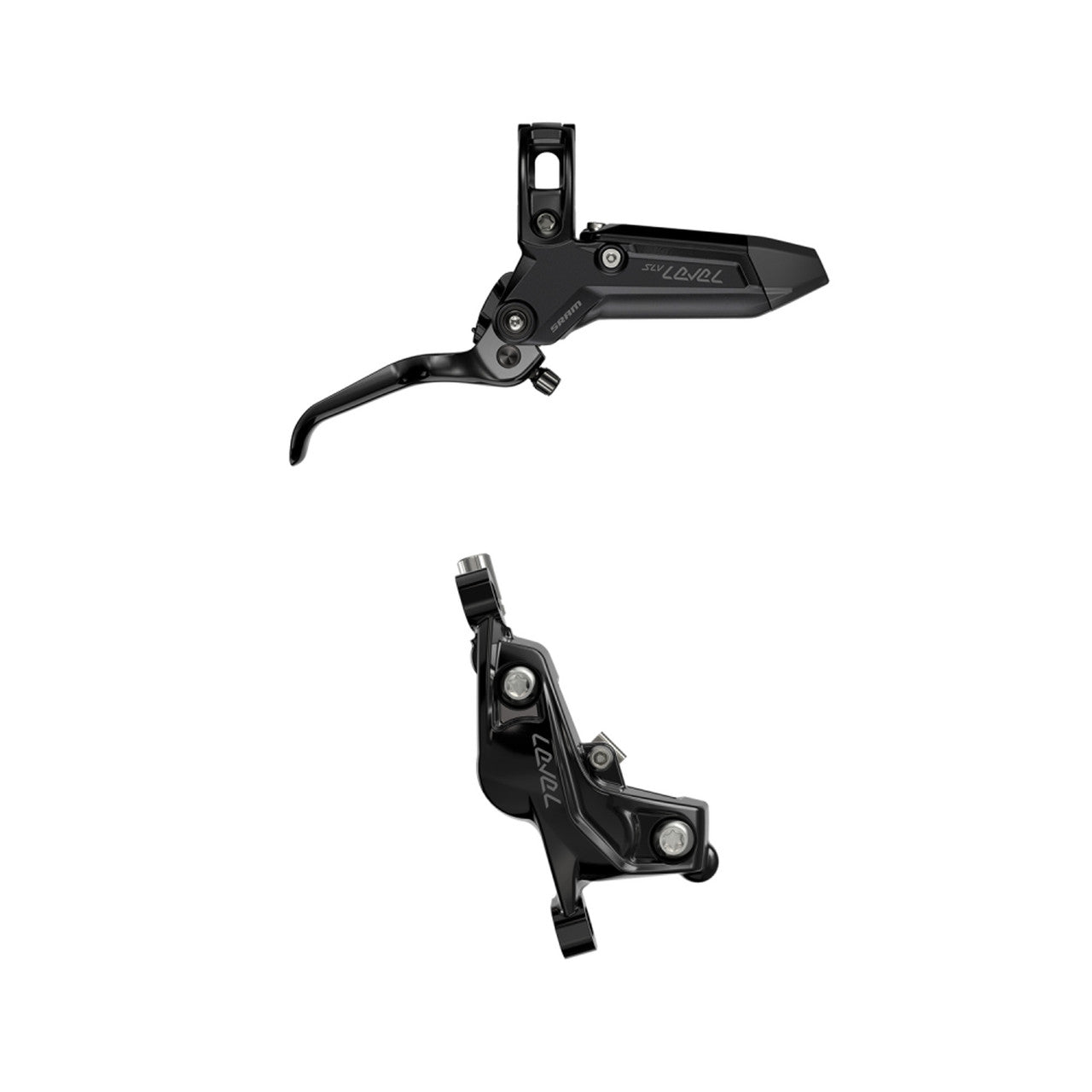 Freno anteriore SRAM LEVEL SILVER STEALTH a 4 pistoncini Nero