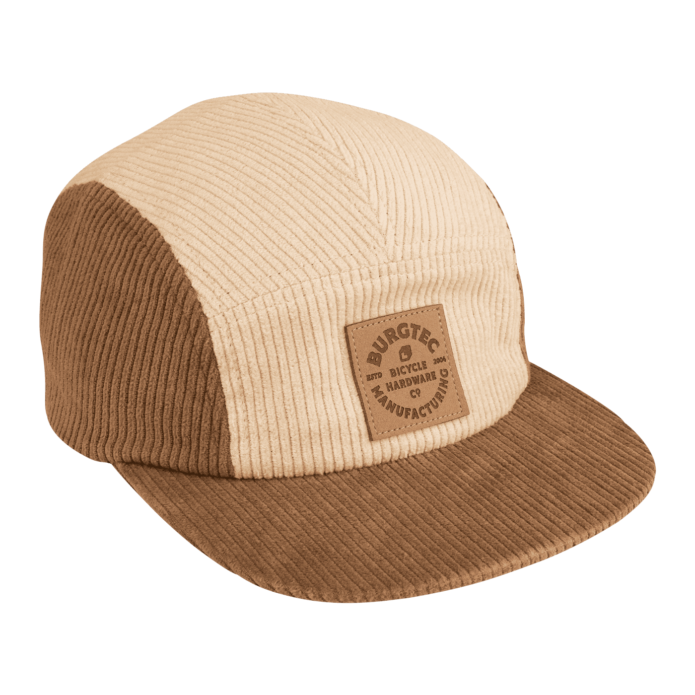 Cappello BURGTEC BANDIT CORDUROY FIVE PANEL Beige/Brown