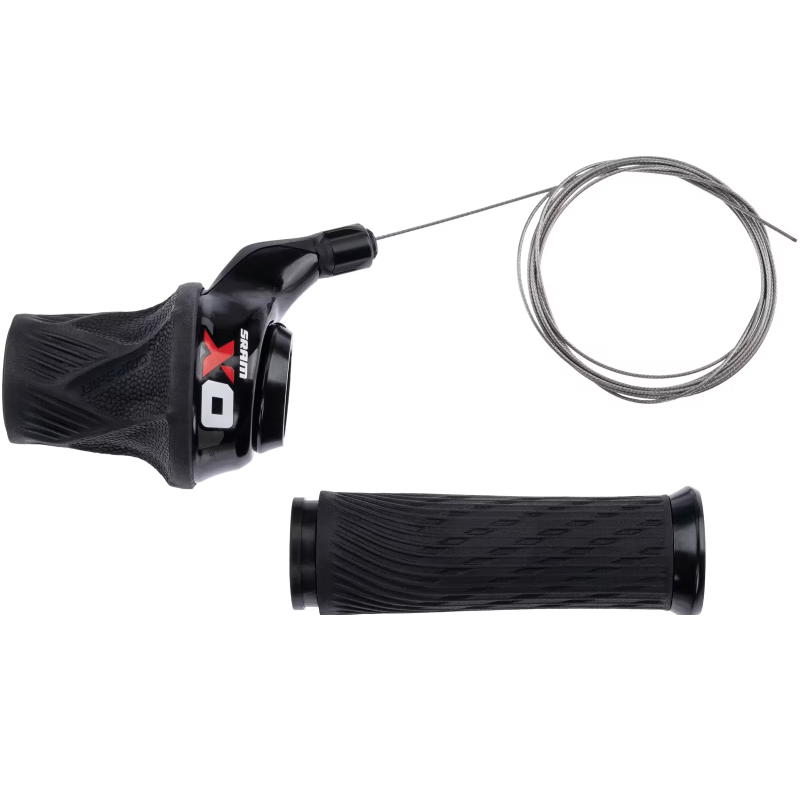 Comando cambio rotante sinistro SRAM X0 Grip Shift 2V nero/rosso