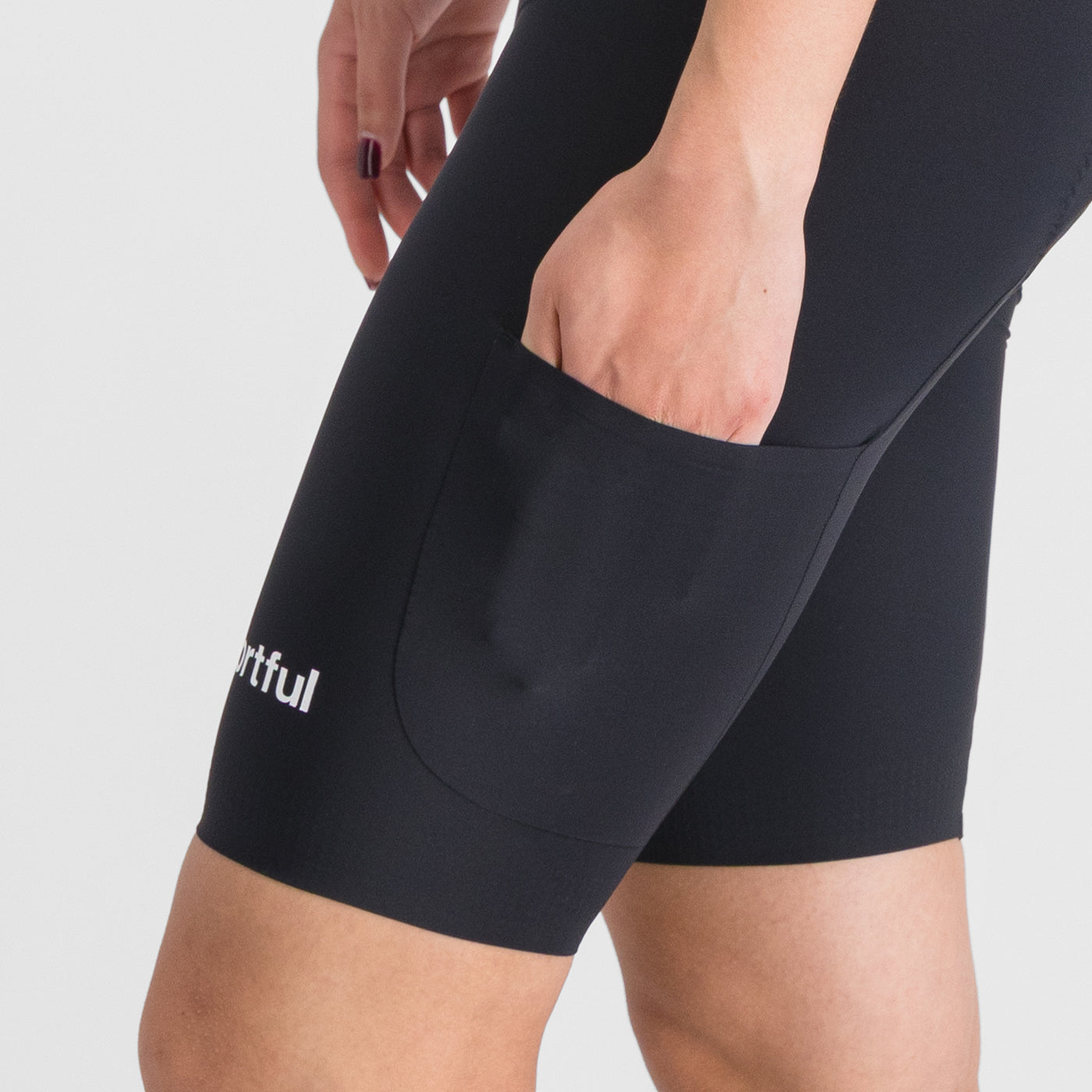 SPORTFUL G-SUIT donna a maniche corte nero/bianco