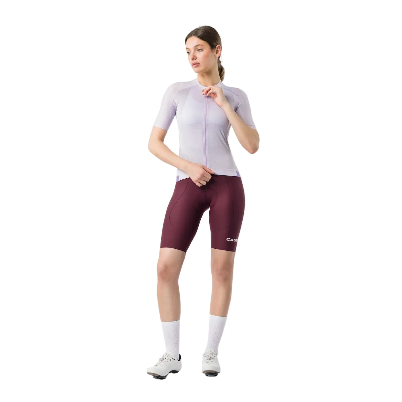 CASTELLI ESPRESSO 2 W DT Donna Bordeaux Bib Tight