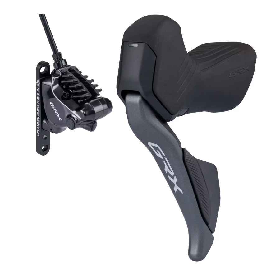 Leva Sinistra e Pinza Anteriore SHIMANO GRX Di2 ST-RX825 + BR-RX820 Flat Mount 2x12V