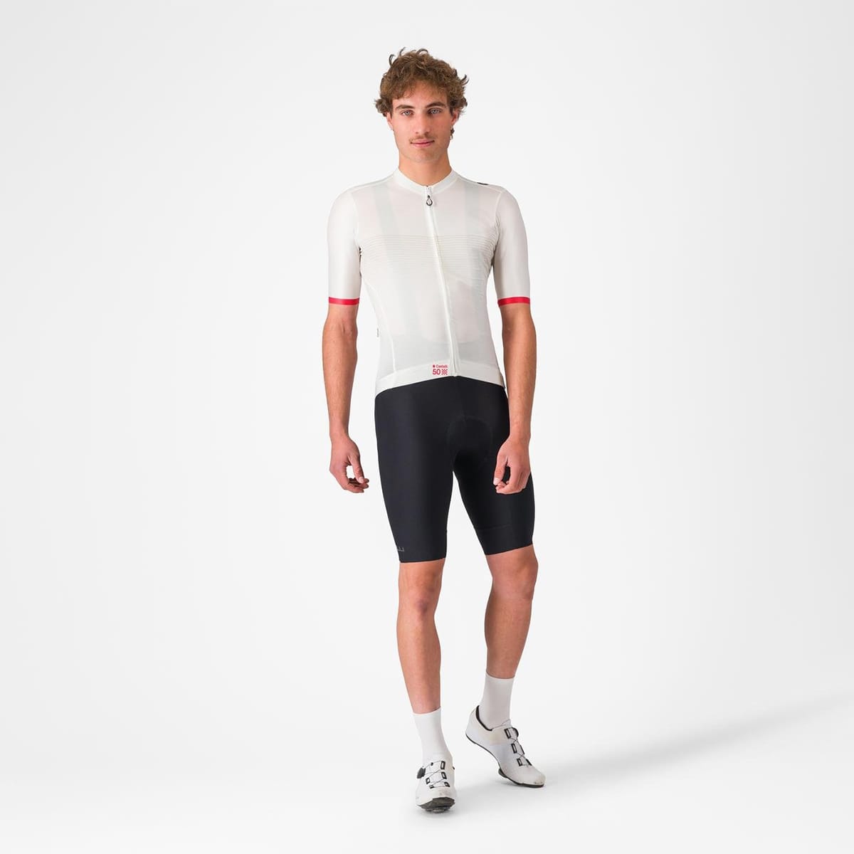 CASTELLI ESPRESSO 50° ANNIVERSARIO Maglia manica corta bianca