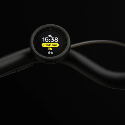 Ciclocomputer GPS BEELINE VELO 2 — schermata dei dati dell’uscita su una bici