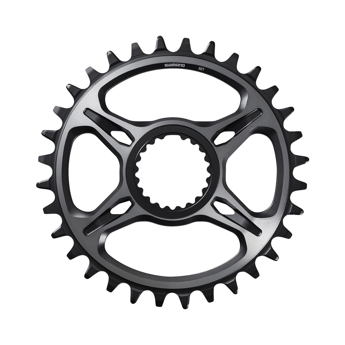 Corona monocorona SHIMANO XTR M9100/M9120/M9125 SM-CRM95 12 velocità ad attacco diretto — vista della corona su sfondo bianco