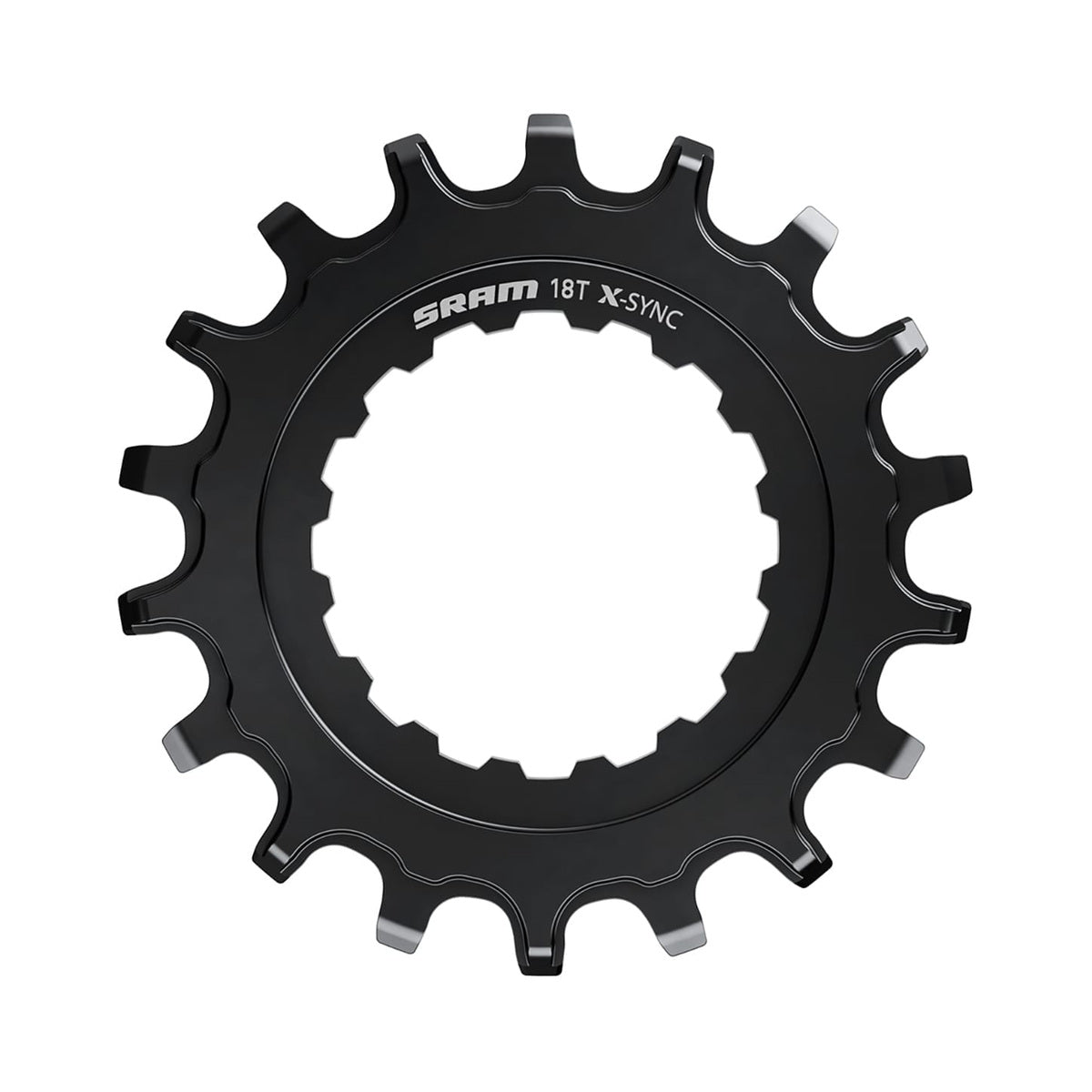 Corona monocorona per MTB elettrica SRAM EX1 X-SYNC nera — vista della corona su sfondo bianco