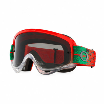 Maschera OAKLEY O Frame MX TLD Carrack Orange Schermo Grigio Scuro OO7029-77