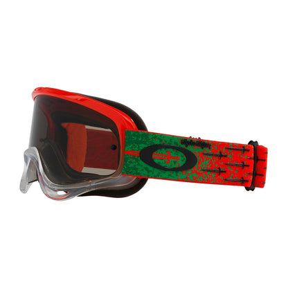 Maschera OAKLEY O Frame MX TLD Carrack Orange Schermo Grigio Scuro OO7029-77