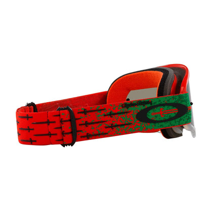 Maschera OAKLEY O Frame MX TLD Carrack Orange Schermo Grigio Scuro OO7029-77