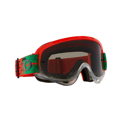 Maschera OAKLEY O Frame MX TLD Carrack Orange Schermo Grigio Scuro OO7029-77