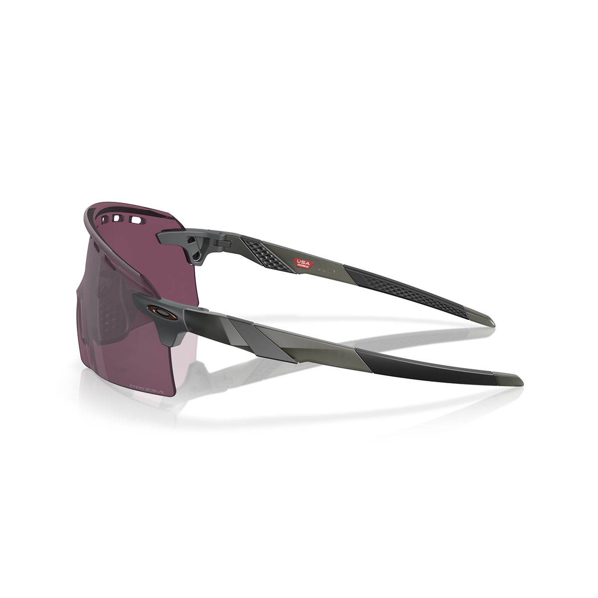 Occhiali OAKLEY ENCODER STRIKE V Matte Grey Smoke Prizm Road Nero - OO9235-1039