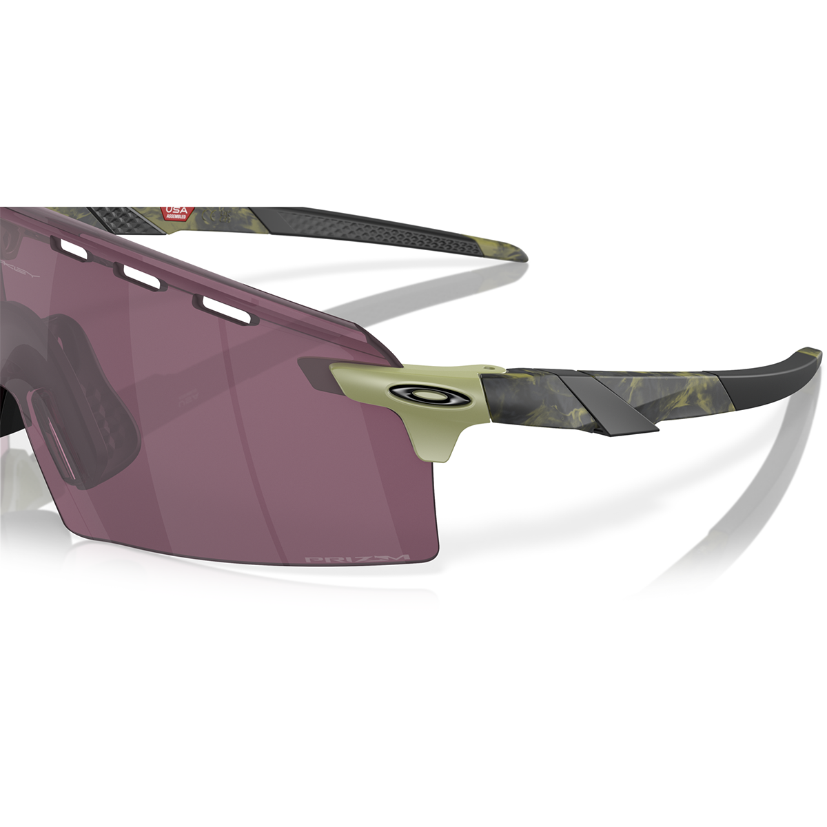 Occhiali OAKLEY ENCODER STRIKE V Khaki Prizm Road neri - OO9235-1439