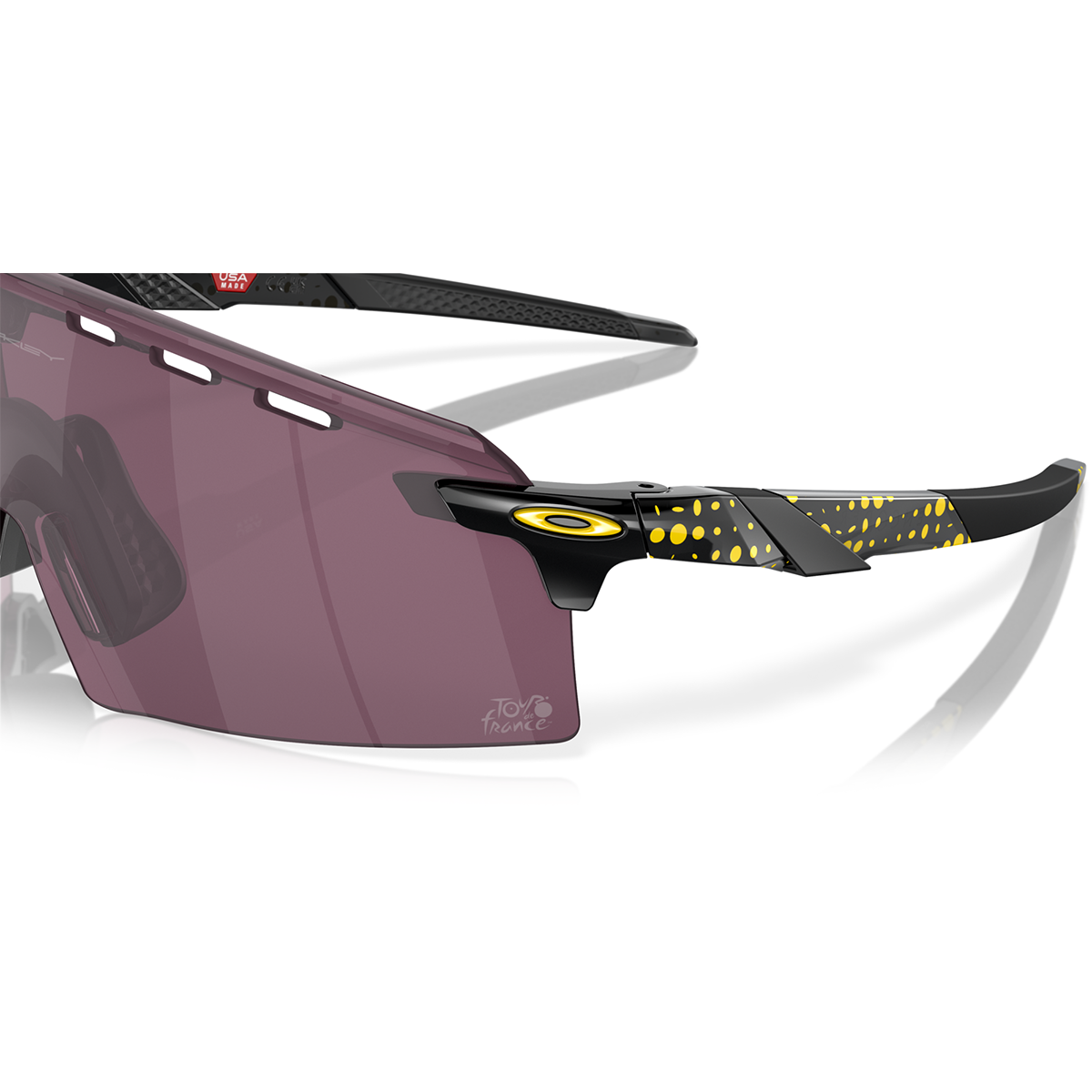 Occhiali OAKLEY ENCODER STRIKEV Tour de France Nero Giallo Prizm Road Nero - OO9235-1739