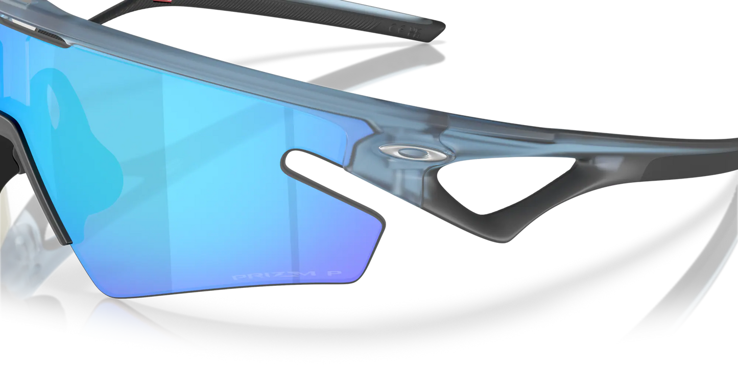 OAKLEY SPHAERA SLASH Opaco Pietra Trasparente Prizm Zaffiro Lente Polarizzata - OO9499-0336
