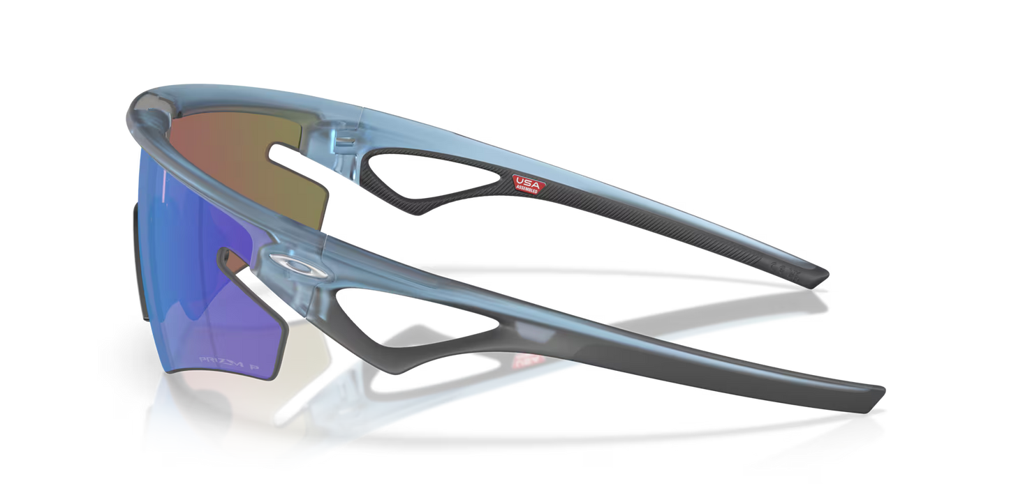 OAKLEY SPHAERA SLASH Opaco Pietra Trasparente Prizm Zaffiro Lente Polarizzata - OO9499-0336