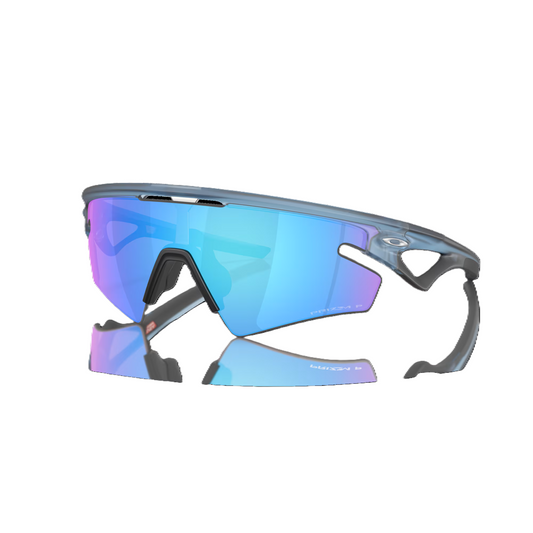 OAKLEY SPHAERA SLASH Occhiali in pietra trasparente opaca Prizm Sapphire Pol Lens