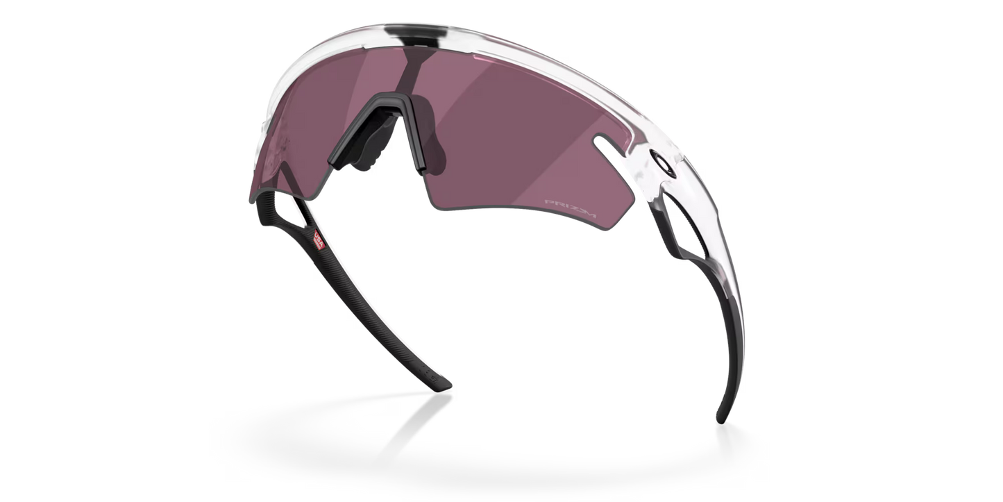 OAKLEY SPHAERA SLASH Occhiali trasparenti opachi Prizm Road Lenti nere