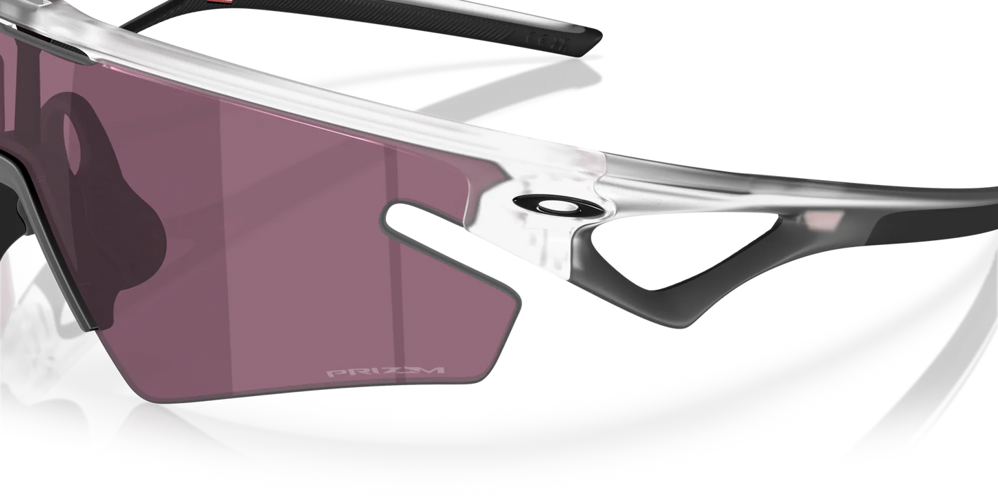 OAKLEY SPHAERA SLASH Occhiali trasparenti opachi Prizm Road Lenti nere