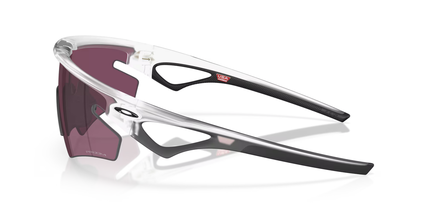 OAKLEY SPHAERA SLASH Occhiali trasparenti opachi Prizm Road Lenti nere