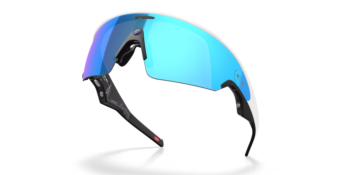OAKLEY Occhiali VANGUARD META Nero/Bianco Prizm Lente Zaffiro