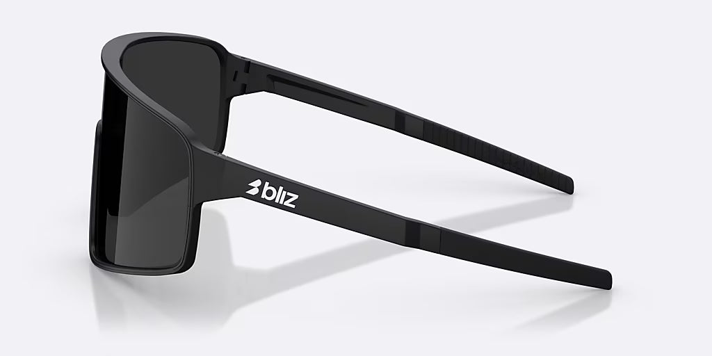 BLIZ P001 S Occhiali da vista nero opaco con lenti fumé