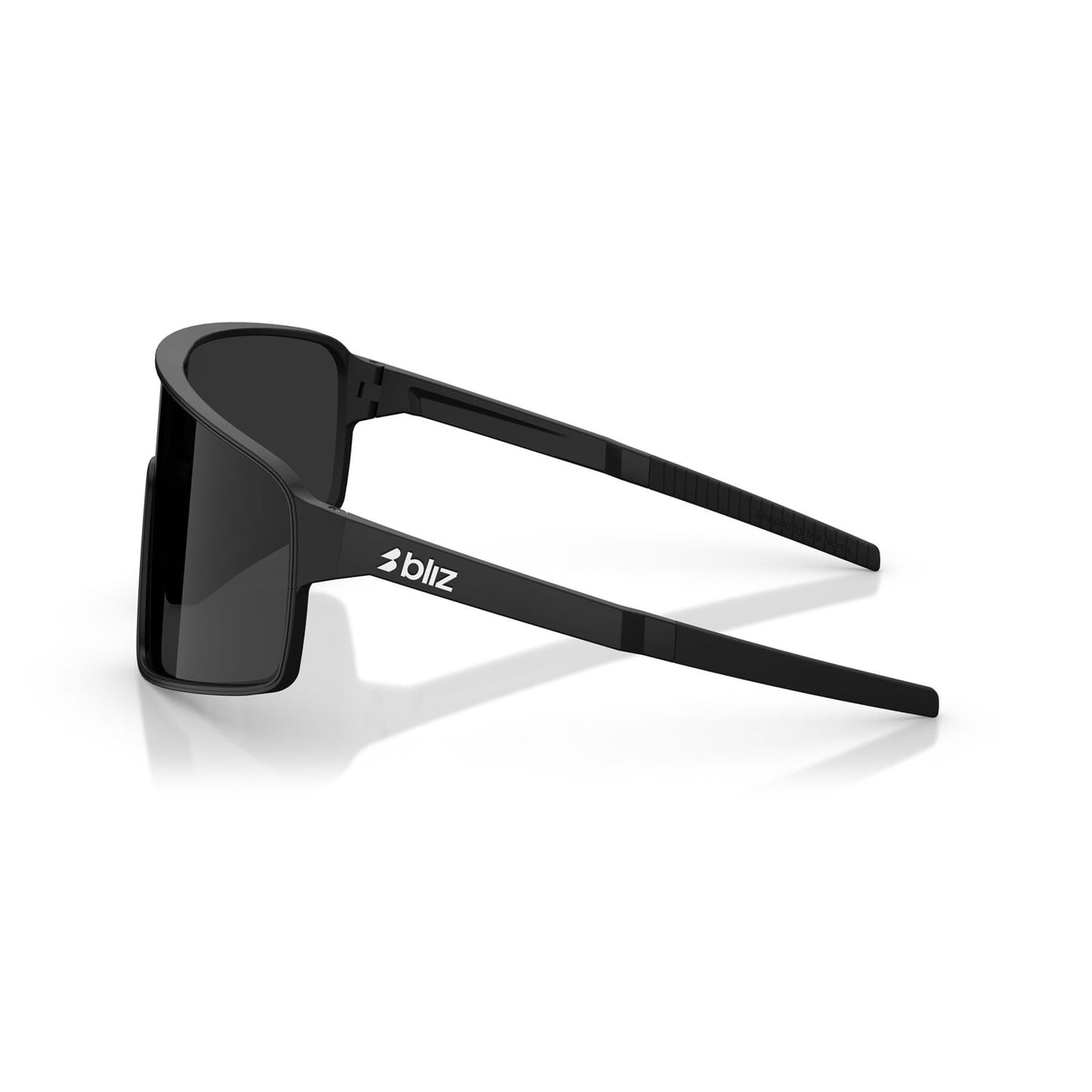 BLIZ P001 Occhiali Nero Opaco Schermo Grigio
