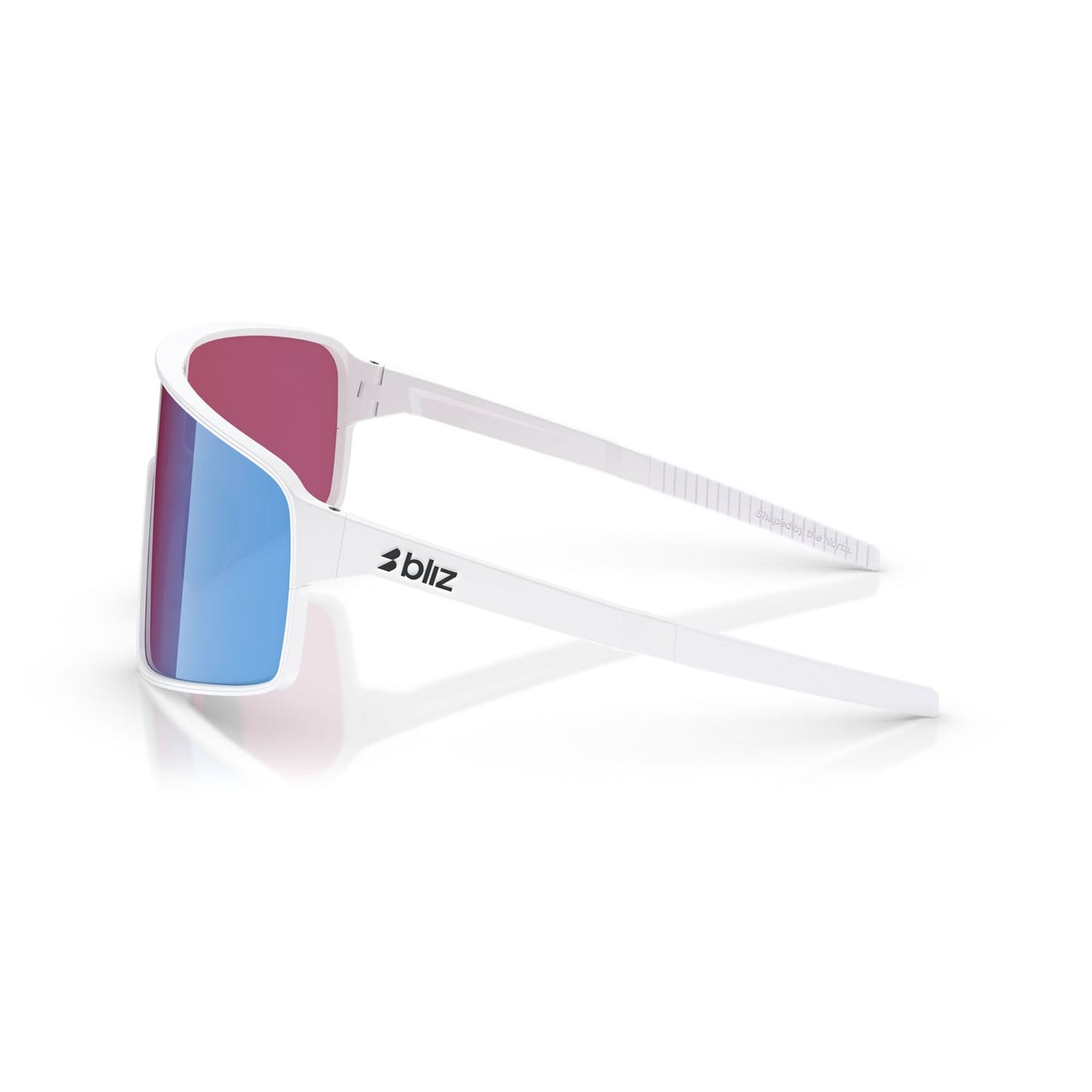 Occhiali BLIZ P001 Bianco Schermo Rosa Viola Blu Specchio