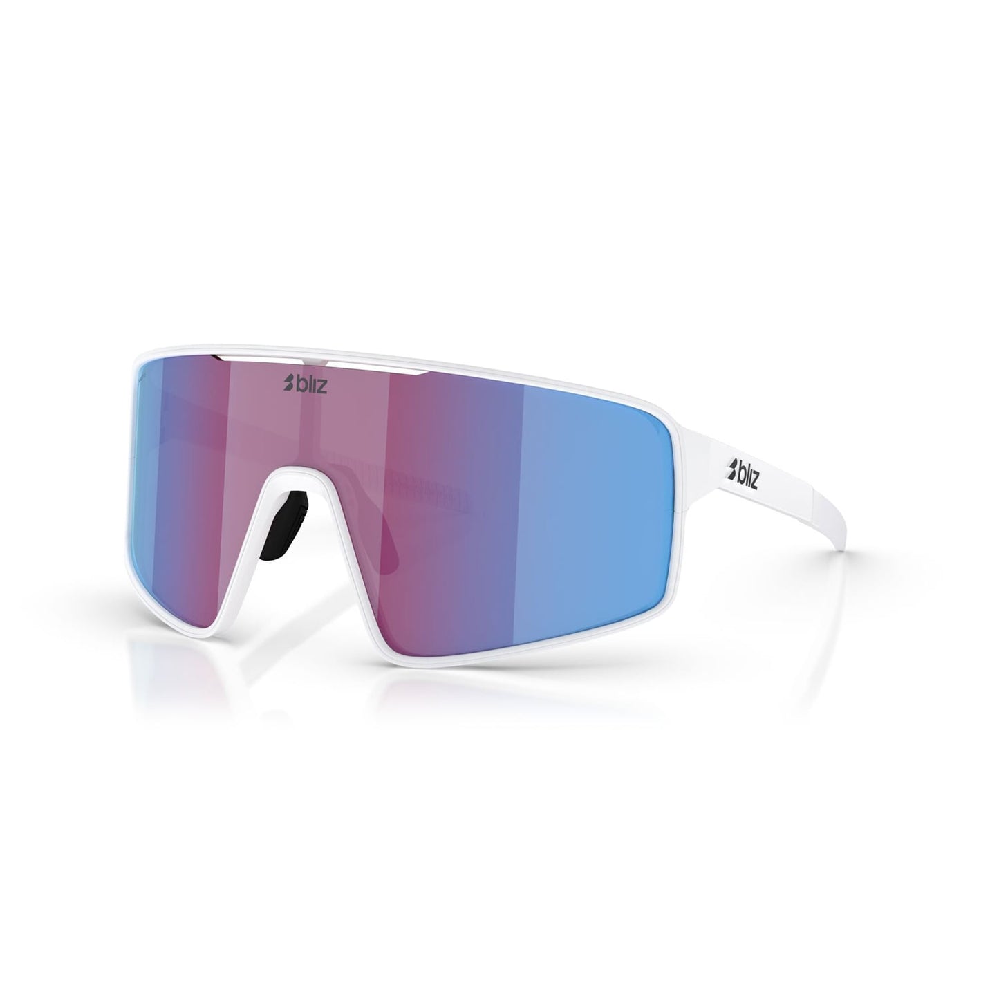 Occhiali BLIZ P001 Bianco Schermo Rosa Viola Blu Specchio