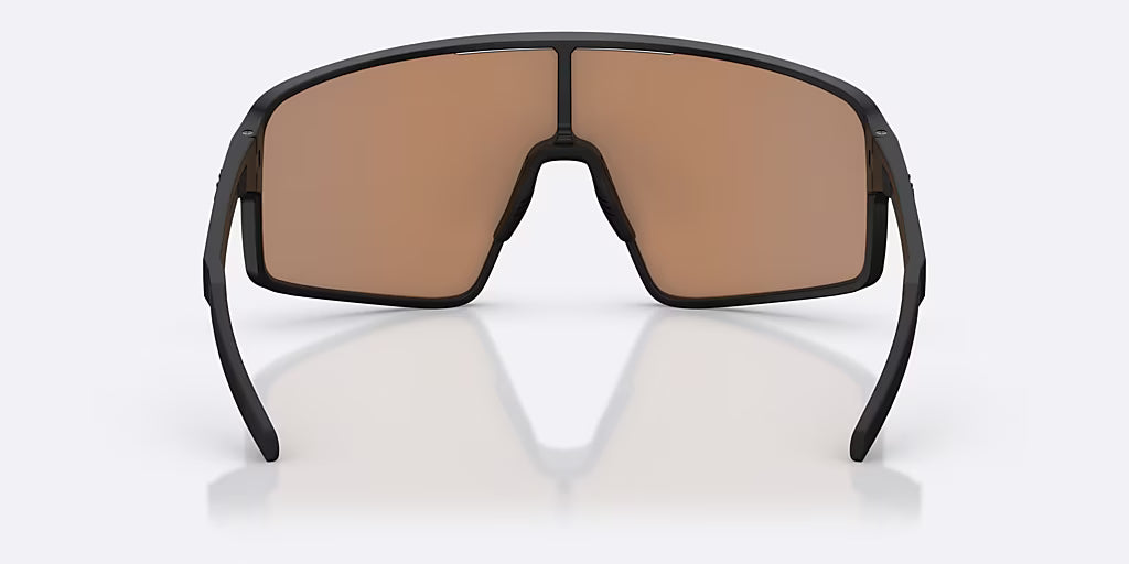 Occhiali BLIZ P001 Nero opaco Corallo/Arancione Lente blu iridio