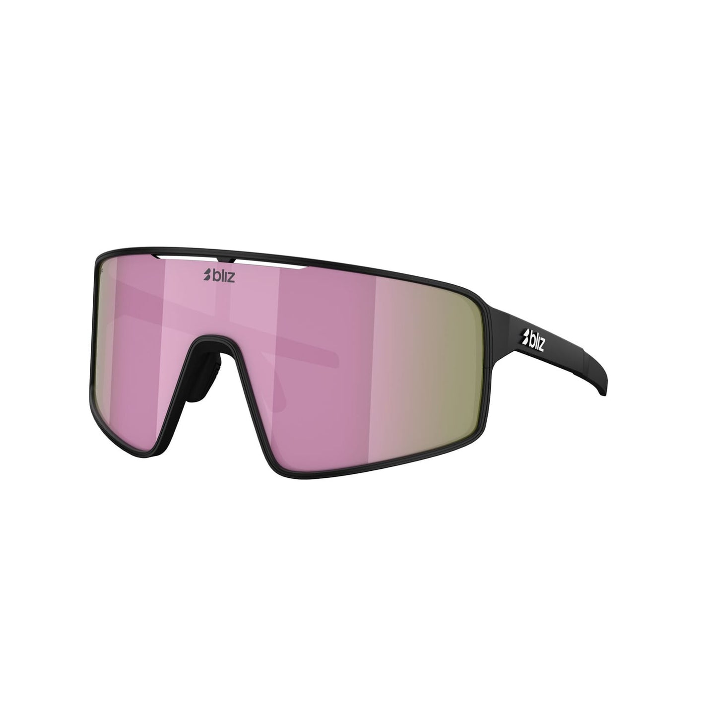 Occhiali da sole BLIZ P001 S Montatura nera opaca Marrone Rosa Multicolore