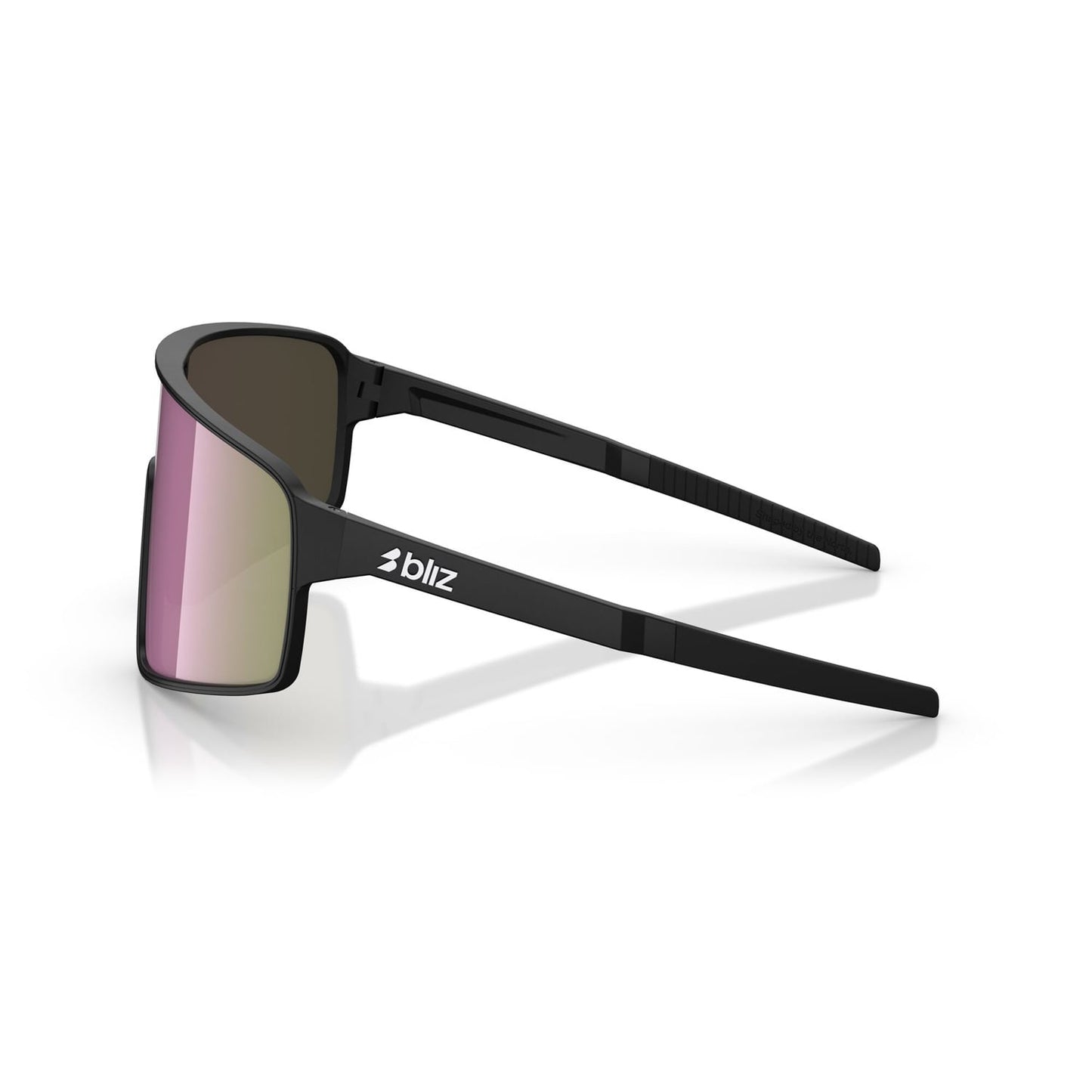 Occhiali da sole BLIZ P001 S Montatura nera opaca Marrone Rosa Multicolore