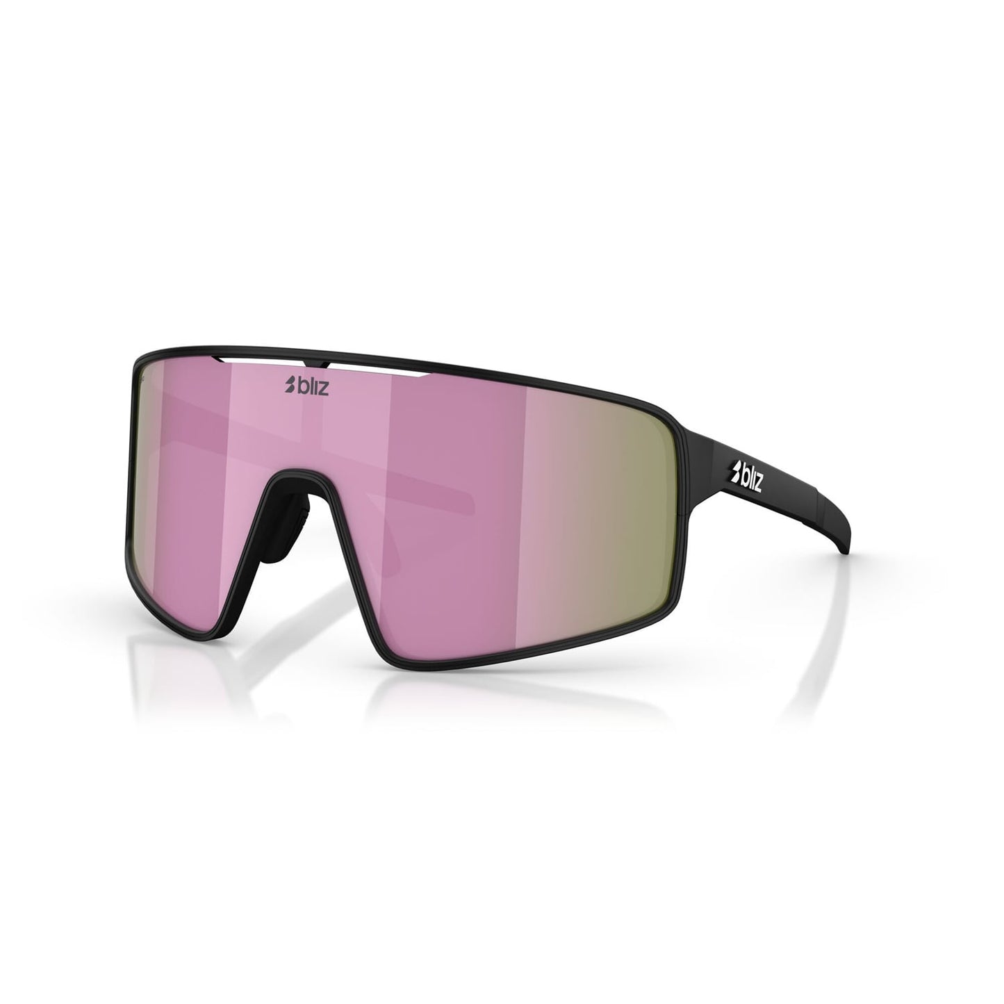 Occhiali da sole BLIZ P001 S Montatura nera opaca Marrone Rosa Multicolore