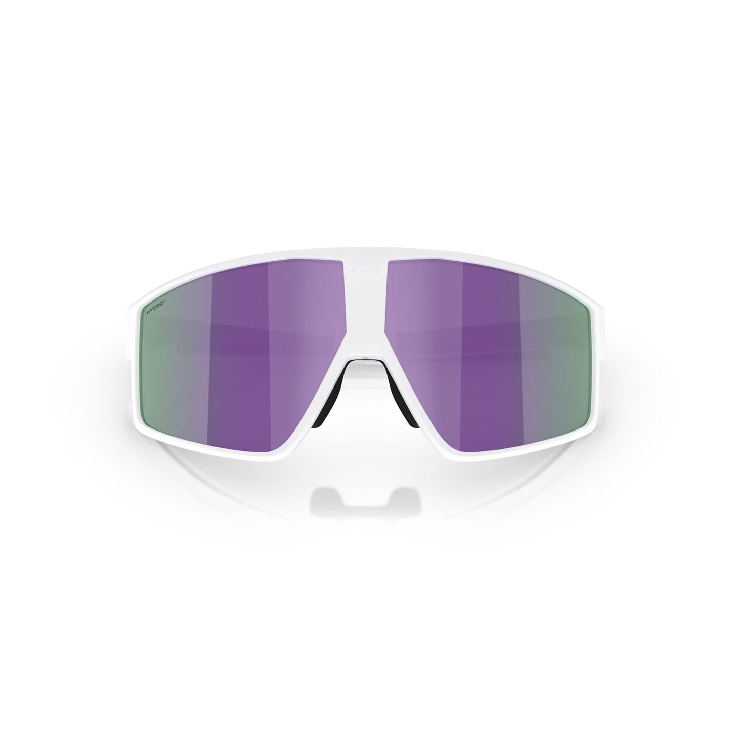 BLIZZ P002S Occhiali con montatura bianca opaca, marrone e viola, multicolore