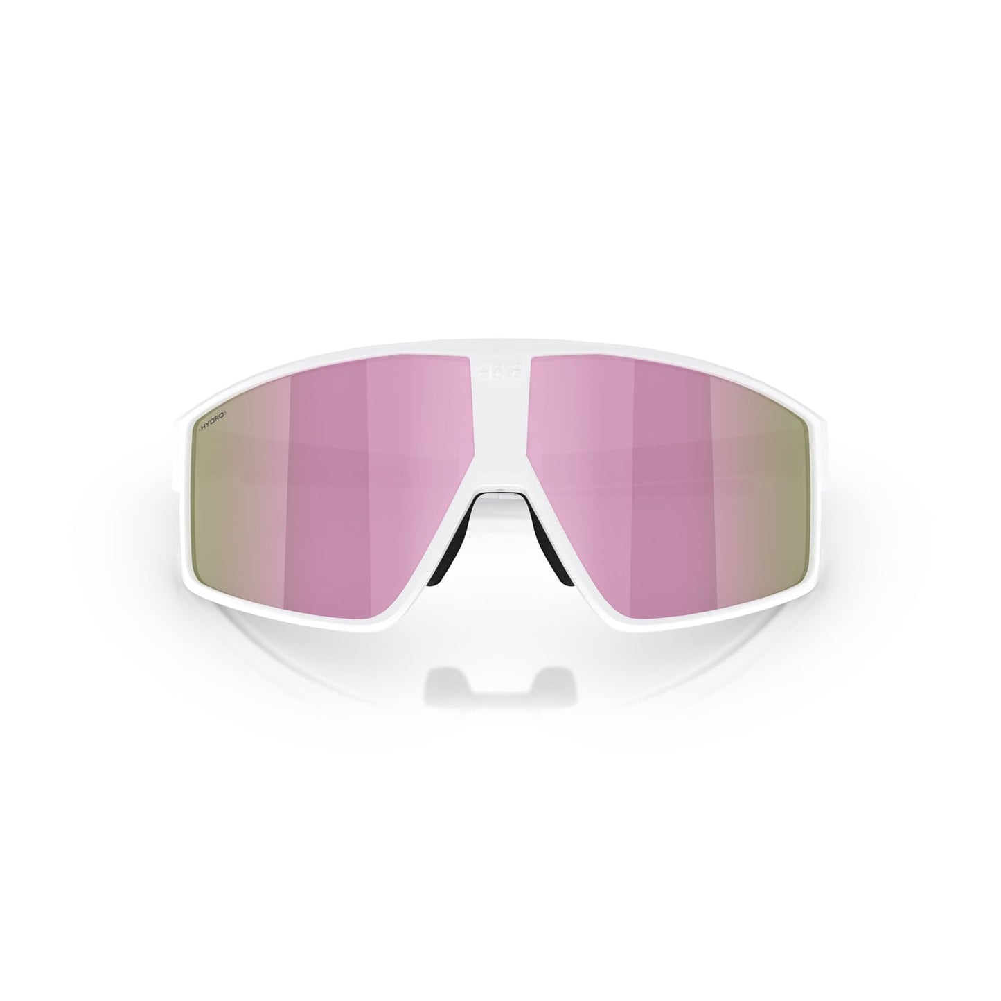 BLIZZ P002S Occhiali con montatura bianca opaca e marrone rosa