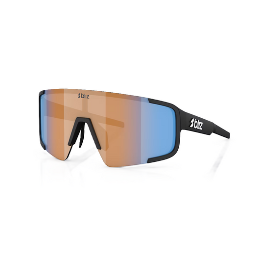 BLIZ P003 Occhiali neri opachi Nano Optics Nordic Ligh Coral - Orange w Blue Multi