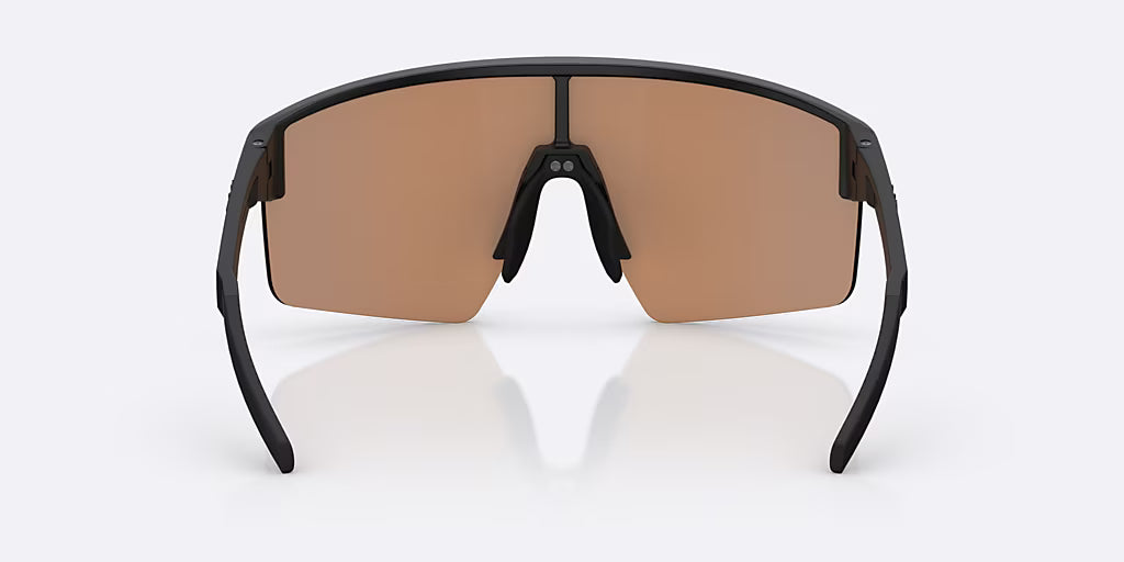 BLIZ P004 Occhiali neri opachi Nano Optics Nordic Ligh Coral - Orange w Blue Multi