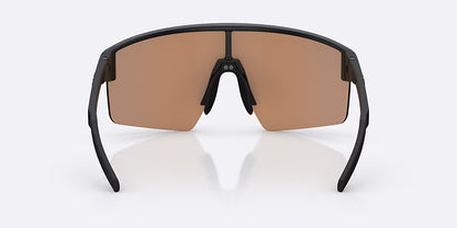 Occhiali BLIZ P004 Nero Opaco Lente Corallo/Arancione Blu Iridio