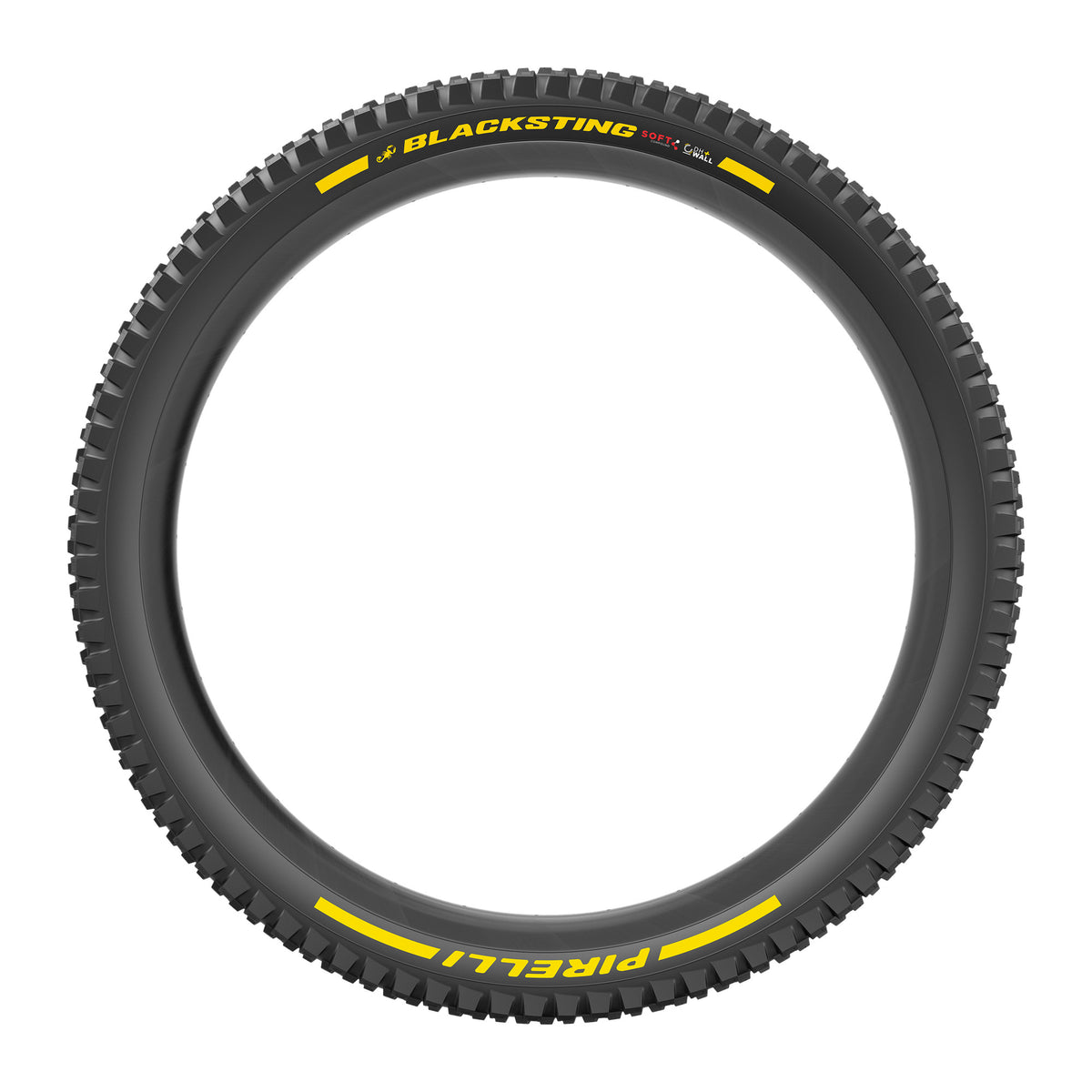 Copertone PIRELLI SCORPION BLACK STING 27.5x2.40 Soft DH+Wall Tubeless Ready pieghevole nero/giallo Edizione Team